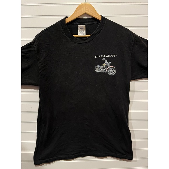 Vintage Y2K biker graphic tee - Picture 1 of 5